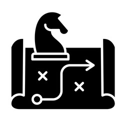 Strategic Growth  Icon Element For Design