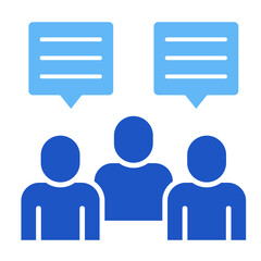 Team Discussion  Icon Element For Design