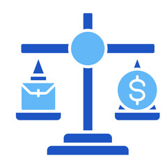 Balanced Scales  Icon Element For Design