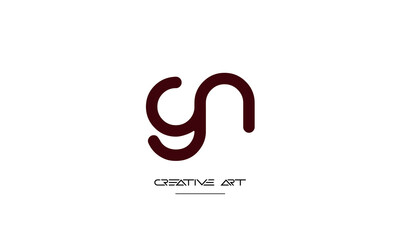 NG, GN, N, G abstract letters logo monogram