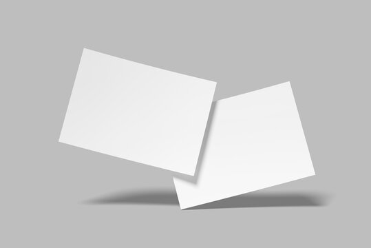 A4 Certificate Blank Mockup Template