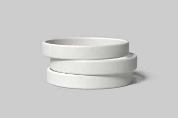 Silicone Wristband Blank Mockup