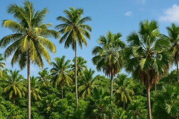Fototapeta premium Tropical paradise lush greenery