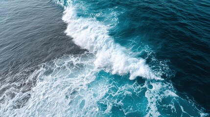 A mysterious ocean phenomenon unfolds in crisp detail, offering a compelling visual narrative alongside generous copy space