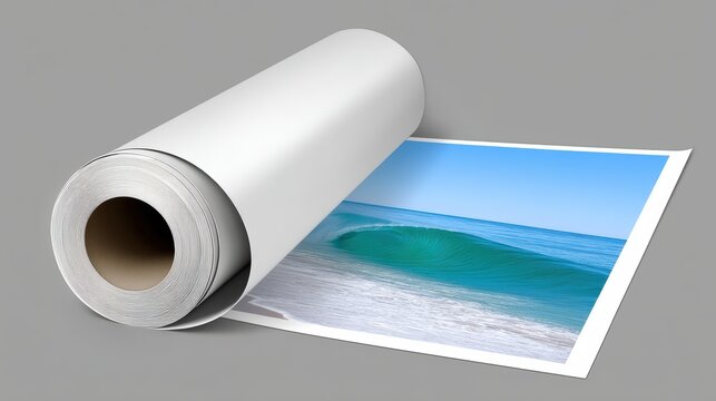 Commercial poster spotlighting a rare ocean phenomenon, designed with a sleek aesthetic and functional layout for text inclusion