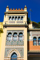 Detail from an old Typical building from Sevilha, Andalusia, Spain