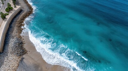 Bold colors and sharp contrasts define this arresting image of an ocean phenomenon, tailored for maximum engagement