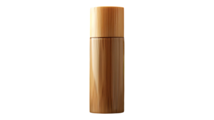 Natural cylindrical container product photography for storage and organization solutions ideal for home decor on transparent background
