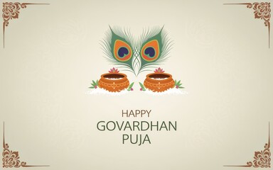Happy Govardhan Puja Background