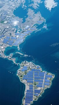 aerial view of the island of crete greece