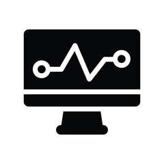  monitoring glyph icon illustration vector graphic.eps