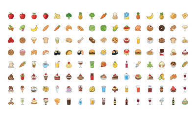 Culinary Collection: A vibrant assortment of culinary delights, showcasing a spectrum of delectable dishes, from fresh produce to sweet treats, offering a visual feast for food enthusiasts.