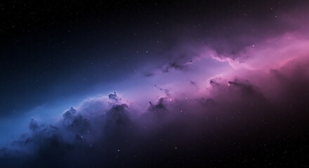 Obraz premium Cosmic Nebula A Symphony of Purple and Blue Hues in the Vast Expanse of Space