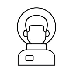 Obraz premium Astronaut Vector icon which can easily modify or edit