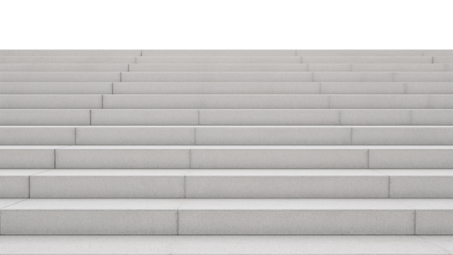 Modern architectural steps design perfect for symbolizing progress, advancement and ascendance in business or personal growth concepts