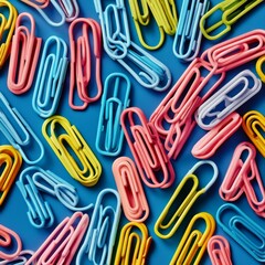 paper clips on white