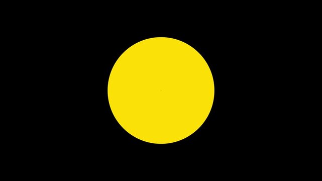 Basic shape of ball silhouette icon logo. called Jame in Japanese icon. Record icon on control button symbol background