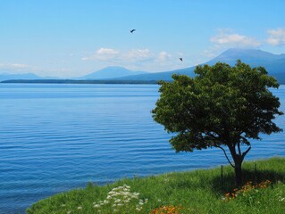 lake in the mountains
