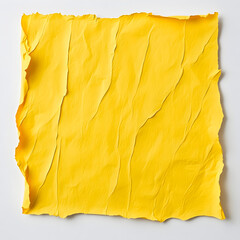 yellow crumpled paper