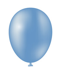 Blue balloon. Isolated vector clipart