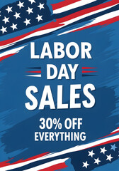 Labor Day Sales - Patriotic 30 Off Promotion.