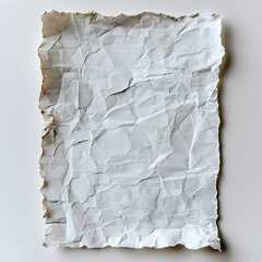 old paper on white background