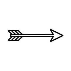 A black and white arrow illustration line art of a coloring page
