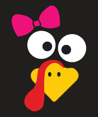 Thanksgiving Funny Turkey Face