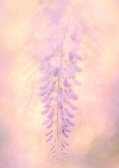 Obraz premium Ethereal lavender wisteria blossoms