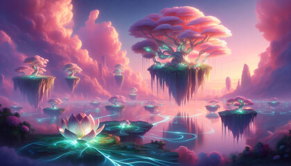Obraz premium The Garden Beyond the Veil