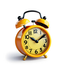 a beautiful clock on white background