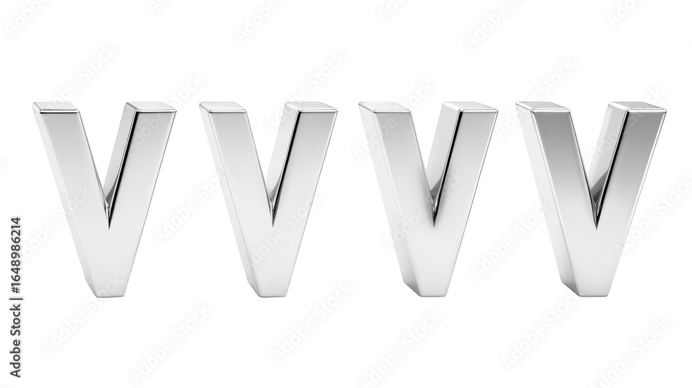 Poster digital display on a modern electronic device showing the capital letter w with a clean minimalist d