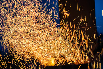 Fire Texture at Night