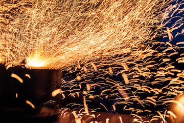 Fire Texture at Night