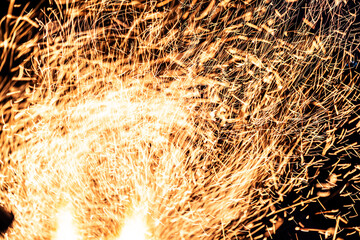 Fire Texture at Night