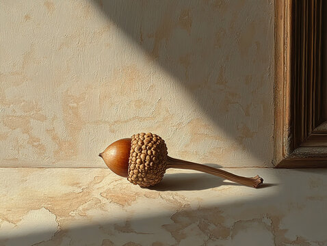  one acorn , fall concept