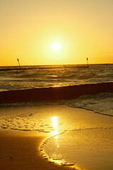 sunset on the beach © Mateusz