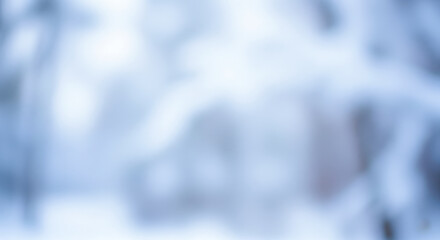 Abstract winter background with soft blurred snow texture, beautiful blue and white bokeh for christmas holiday wallpaper or minimalist product backdrop concept