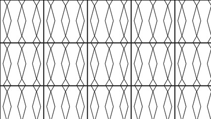 Naklejka premium A repeating pattern of diamonds and lines black