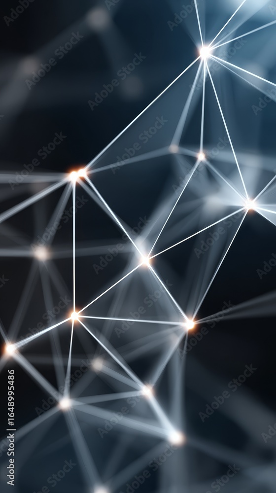 Poster captivating abstract background illustration featuring intricate network of interconnected lines and