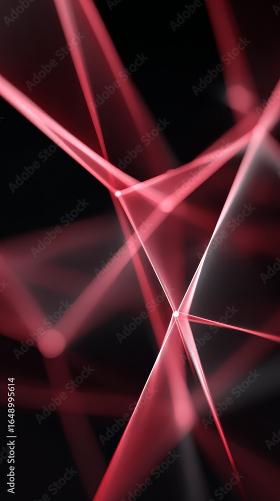 Aufkleber vibrant crimson and deep jet black converge in mesmerizing abstract background composition a fluid d