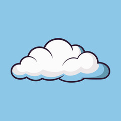 vector illustration of clouds