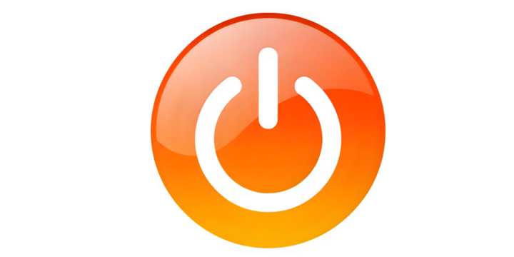 Power button icon vector illustration for on off switch symbol and ui design element