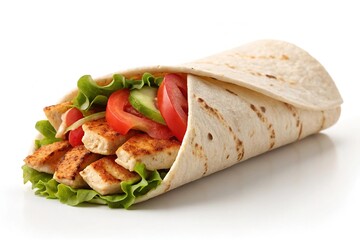 Delicious Chicken Wrap Recipe Grilled Chicken, Fresh Veggies, and Soft Tortilla