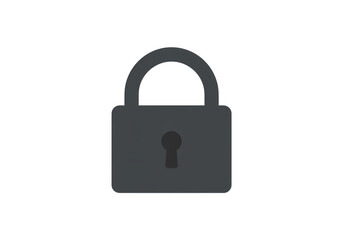 Padlock Icon Security Privacy Protection Symbol on transparent background