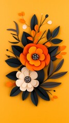 floral background with flowers