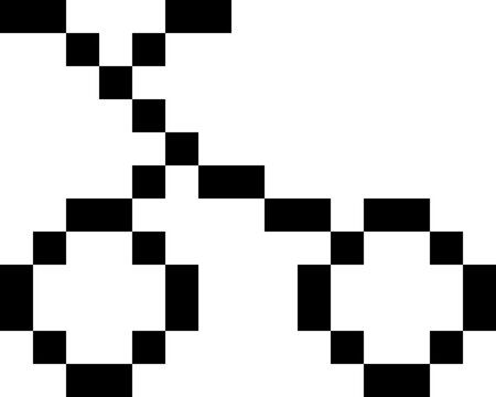 recommend clip art: bike in pixel art