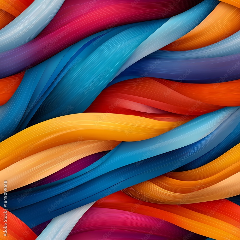 Aufkleber abstract wavy colorful background texture with dynamic design and vibrant ornament