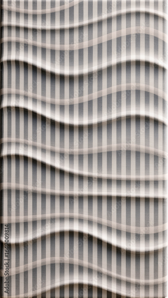 Poster striking waves create a visual rhythm in modern design setting