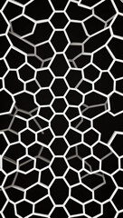 Obraz premium Intricate hexagonal patterns add striking visual depth